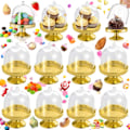 Miniatyrbillede 1 af 5: 12 Stk. Mini Kageopsats, Mini Cupcake Opsatser med Kuplåg, Mini Displays i Plast, til Chokolade, Ost, Kokosmakroner, Romkugler
