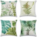 4 st 45 x 45 cm kuddfodral, polyester och linne kuddfodral