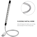 Miniatyrbillede 5 af 5: Let Laptop Lampe Usb Led 5v 1w 10 Led Lang Svanehals Touch Dimmer