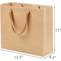 Miniatyrbilde 2 av 3: 15 stk gaveposer med håndtak Store gaveposer med, 12,5\"x 4,5\"x 11\" tunge