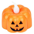 Miniatyrbillede 2 af 5: Græskar-telys, 12 stk. Halloween-græskarlys
