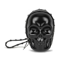 Miniatyrbillede 2 af 5: Skull Tegnebog Kvinders Skuldertasker, Skull Crossbody Tasker Punge Gotiske Tasker Punge