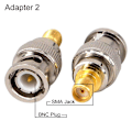 Miniatyrbillede 5 af 5: Pakke BNC til SMA Koaksial RF Stik - SMA til BNC Adapter