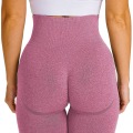Miniatyrbilde 3 av 3: Kvinners høye midje yoga bukser stretch treningstights, S, rosa