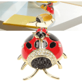 Miniatyrbild 3 av 5: Nyckelpiga Smyckeskrin, Fabergé Ägg Smyckeskrin Gångjärnsförsedd Handmålad