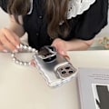 Miniatyrbillede 4 af 5: Stilfuld Plating Uregelmæssig Engelsk Spejl Beslag Blød Etui Til iP