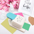 Miniatyrbillede 3 af 5: 1 stk. processetiket-punch, 6,3 * 14,9 * 9 cm gaveetiket-papirstans, brugt til