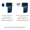 Pikkukuva 2 / 5: 125kHz RFID-kortläsare - EM4100-läsbar 125kHz Smart Card Kompatibel med Proximity II-kort med 10 st nyckelbrickor
