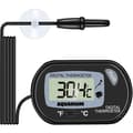 Akvariumtermometer - LCD Digital Akvariumtermometer med Sugkopp och Nedsänkningsprob för Akvarium, Terrarium