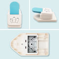 Miniatyrbillede 2 af 5: 1 stk. processetiket-punch, 6,3 * 14,9 * 9 cm gaveetiket-papirstans, brugt til