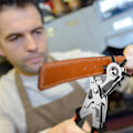 Miniatyrbillede 5 af 5: Læderhulstang, Læderhulstang 6 Udskiftelige Hulstørrelser A