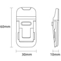 Miniatyrbild 5 av 5: Mini Laptopställ i Legering för Skrivbord, Silverfärgad Dator Tangentbordshållare, Osynligt Självhäftande Laptopställ