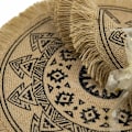 Pikkukuva 3 / 5: Ruokapöytä Ruskea Tassel B CAPASIN 4 Boho Pyöreä Paikkamattosetti
