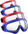 4-pack skyddsglasögon, vind- och dammtäta skyddsglasögon, flexibla skyddsglasögon f