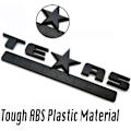 Miniatyrbillede 3 af 5: 2 stk. Helt sort 3D Texas Edition-emblem, der er kompatibel med Chevy S
