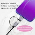 Miniatyrbillede 3 af 5: USB C til USB-adapter, USB-han til USB C-hun, USB C-hun til mikro-han, Type-C til IP-kompatibel, [4-pak], bærbar USB C-nøglering