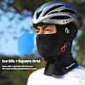 Miniatyrbillede 3 af 5: Cykelhjelm Støvbeskyttelse Solbeskyttelse Anti-uv Blød Åndbar Is Følelse Solskærm Fuld Beskyttelse Ansigt Hætte Cykling Hals Wrap