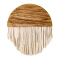 Miniatyrbilde 1 av 5: Tretre sirkelformet Macrame veggteppe, Boho-dekor for L