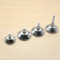 Miniatyrbilde 2 av 4: 12 stk justerbare møbelben - Medium justerbar sylinderben med polypropylenglide og T-mutter - Justerbar glide for bord, stol, sofa og sengben