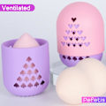 Pikkukuva 4 / 4: Meikkisieniteline, Silikoni Beauty Blender -kotelo Matkustukseen Pestävä ja Tuulettuva