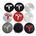 Miniatyrbild 5 av 5: Tes-la Model 3 Model S Model X Hjulnavkapslar, Hjulnavkapslar Kit, 4 st Hjulnavkapslar Tes-la Logotyp