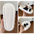 Miniatyrbild 2 av 5: Söta tecknade koslippers Anit-Slip Hemtofflor Inomhus Mjuk Tjock Sula Bekväm Djur Mute Ko Linne Slides Dam Slip on Skor (Storlek: 38-39)