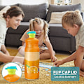 Miniatyrbild 5 av 5: 2-pack Bärbar Vattenflaska Spill-Proof Juice Soda Vattenflaska