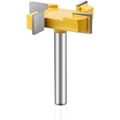 Miniatyrbillede 1 af 5: Planfræser, Notfræser, 8 mm klinge 1/4\" skaft T-overfræserbit, til døre, borde, hylder, vægge og mere