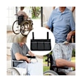 Miniatyrbillede 5 af 5: Universal Power Wheelchair Vandtæt Sidetaske med Lommer (Sort)