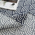 Miniatyrbillede 4 af 4: Rund Dug 120cm Bomuld og Linned Stof Twill Dug Enkel Nordisk St
