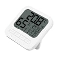 Miniatyrbild 1 av 5: Elektronisk termometer inomhustermometer väggtermometer hygrometer inomhustermometer hög precision fuktighetsmätare omgivningsklimatindikator whi