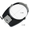 Miniatyrbillede 4 af 5: 1,5X 3X 6,5X 8X Lupper med 2 LED-lys til reparationer