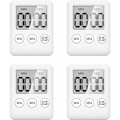 Pikkukuva 1 / 5: 4 pakkausta keittiöajastinta - Digitaalinen ajastin magneetilla - Countdown Tim