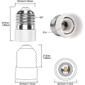 Miniatyrbild 2 av 5: E27 till E14 4-pack sockeladapter Högkvalitativ lampbas sockelkonverteradapter för LED-lampor och glödlampor och CFL-lampor