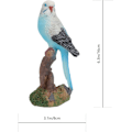 Miniatyrbillede 3 af 5: Plænedekoration Tropisk Fugl Papegøje Figurer Regnskov Fugl Ara Papegøje Statue Siddende på Trægren
