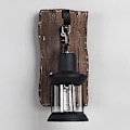 Pikkukuva 1 / 5: Massiivipuinen taotun raudan seinävalaisin Retro Industry Wall Sconce Glas