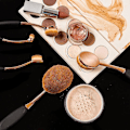 Miniatyrbillede 4 af 4: Oval Foundation Brush, Store Makeupbørster, Hurtig Flawless, Sort