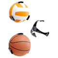Miniatyrbillede 4 af 5: Basketball opbevaring klo vægmontering fodbold boldholder pladsbesparende
