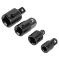 Miniatyrbilde 4 av 5: 4 stk. hylseadapter-nøkkel i krom-vanadiumstål (svart)