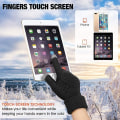 Miniatyrbillede 2 af 5: 2 par kvinders vinter touch screen handsker varme uldforet strikkede