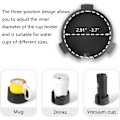 Miniatyrbillede 3 af 5: Spildsikker Kopholder, Justerbar Indvendig Diameter Underkop, Spildsikker Kaffe Kopholder, Fast Kopholder, Multifunktionel Kopholder, til Hjem Kontor