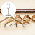 Miniatyrbilde 3 av 5: Pakke Justerbare Ovale Garderobestangbraketter Sink Legering Hul Stangholder for Garderobe Soverom Baderom