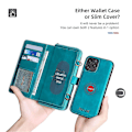 Miniatyrbilde 4 av 5: Mobiltelefondeksler - Universal iPhone 15 Pro Max lommebokdeksel med crossbody-reim og kortspor