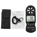 Miniatyrbilde 1 av 3: Mini bærbar multifunksjonell digital anemometer temperatur- og hygrometer