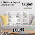 Miniatyrbild 4 av 4: Digital väckarklocka, LED-väckarklocka Digital