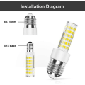 Miniatyrbild 5 av 5: E27 till E14 4-pack sockeladapter Högkvalitativ lampbas sockelkonverteradapter för LED-lampor och glödlampor och CFL-lampor