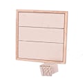 Miniatyrbillede 5 af 5: Øreringsholder Smykke Display Bakke Ørestikholder - 2stk (beige, mørkegrå)