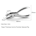 Pikkukuva 2 / 5: 3 mm:n paperireikätyökalu, 2 kpl, yksittäinen reiän leikkaaja, metalliset reiän leikkauspihdit, reiän leikkauspihdit, käsikäyttöinen reiän leikkaustyökalu DIY-projekteihin