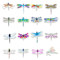 Miniatyrbilde 2 av 4: Dragonfly-klistremerker | 50 stk. Dragonfly vanntette vinylklistremerker for vannflasker L