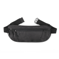 Miniatyrbillede 1 af 4: (Sort) Fanny Pack til kvinder og mænd, vandtæt løbebælte RFID-blokering, justerbar talje Black